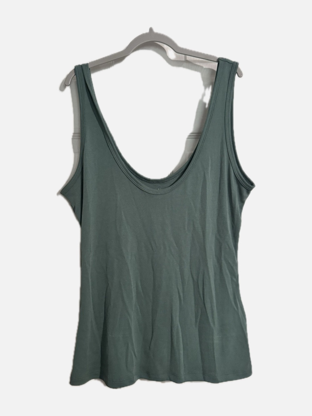 Abercrombie & Fitch Scoop Neck Tank Top - Sage Green